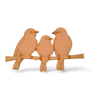 KaaHego 3 Bird On Branch Cutout Mdf