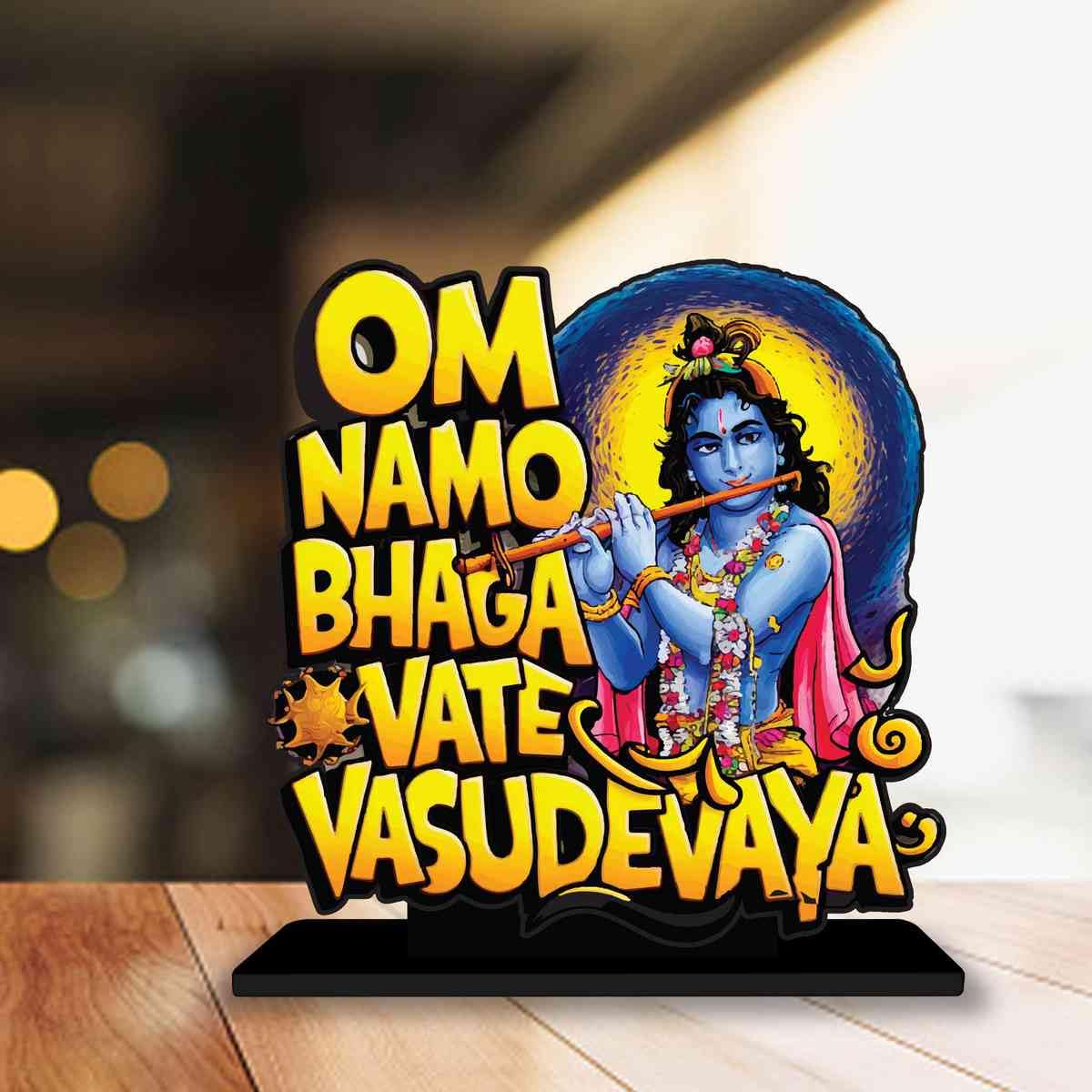 KaaHego Om Namo Bhagvate Vasudevaya Motivational Quote Table Decoration For Office
