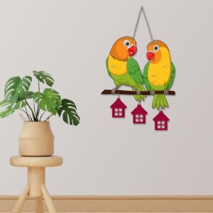 KaaHego Beautiful Parrot Decorative Wall Art MDF Wooden Wall Hanger