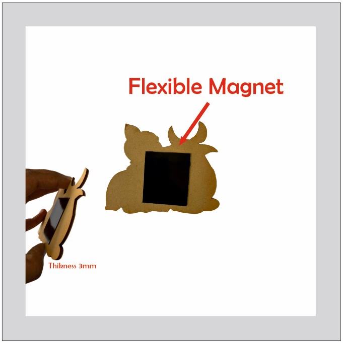 KaaHego Cute Krishna MDF Fridge Magnets Pack Of 2 - Image 2