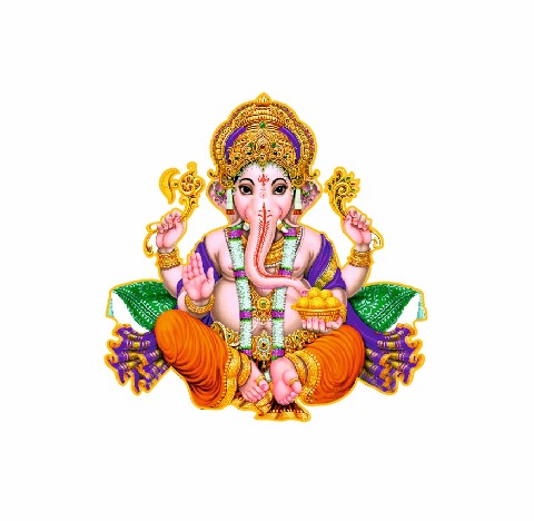 KaaHego GOD Ganesh MDF Fridge Magnets Pack Of 2