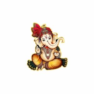 KaaHego GOD Ganesh MDF Fridge Magnet Pack Of 2