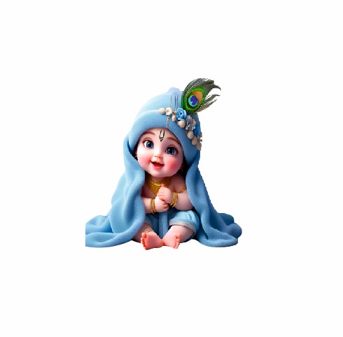 KaaHego Cute Krishna MDF Fridge Magnets Pack Of 2