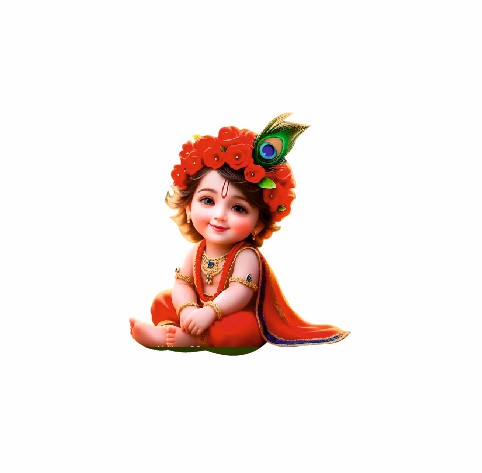 KaaHego Cute Krishna New MDF Fridge Magnets Pack Of 2