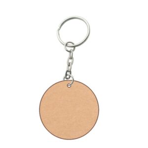 KaaHego MDF Key Chains Wood Sheet Craft - Plain Round Shaped  Pack of 10