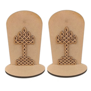 KaaHego Diya Stand for Diwali Home Decor Item Mdf Cutout (thickness 5mm)(Size 6L X 5W X 2.5 Inches).