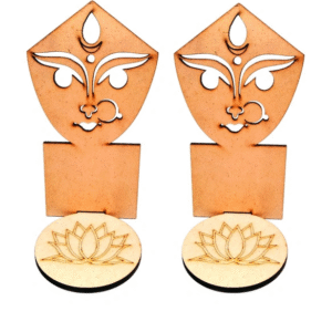 KaaHego Durga Ma Diya Stand (Thickness 5mm) (Size 6X3 Inches).