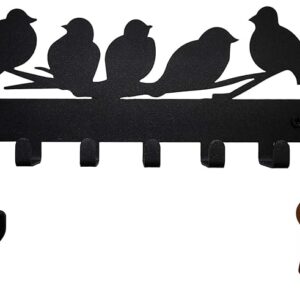 KaaHego  Metal Wall Mounted Key Holder for Home & Office | 7 Hooks Iron Key Hanger with Powder Coating | Decorative Wall Key Rack for Entryway, Living Room, Bedroom