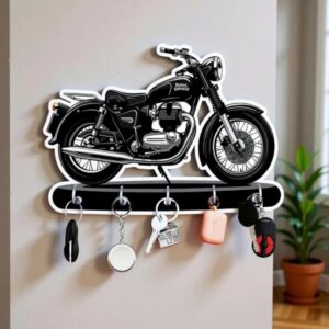 KaaHego key holder for home|wooden key stand for wall|key holder wooden key holder(5hook, multicolour