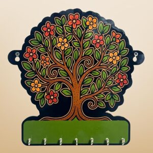 KaaHego Tree of Life Wooden Key Holder – Lightweight Wall Hanging Organizer for Home & Office | Decorative Modern Art for Bedroom, Living Room, Guest Room & Dining Area