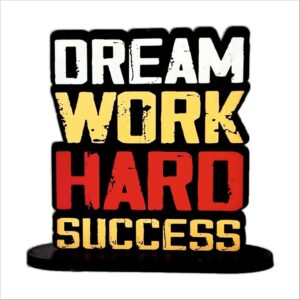 KaaHego Don’t Waste Your Time Motivational Quotes Table Decoration for Office Desk | Home Decor Item | Living Room | Modern Art Wood Showpiece Gift Item