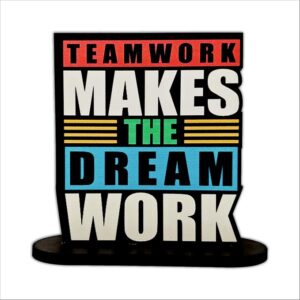 KaaHego Don’t Waste Your Time Motivational Quotes Table Decoration for Office Desk | Home Decor Item | Living Room | Modern Art Wood Showpiece Gift Item