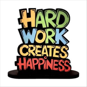 KaaHego Motivational Quote Showpiece | MDF Cutout | Desk Decoration Item | Table Top for Home & Office