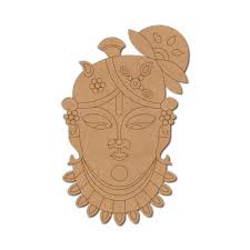 KaaHego pre marked Mdf cutouts krishna jii  (Thickness 3mm) (size 5inch).
