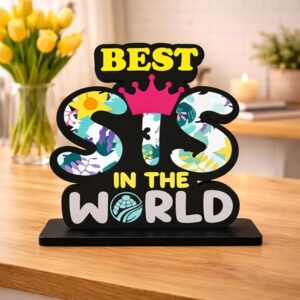 KaaHego Table Top Decor Standee | Motivational Showpiece for Office Desk | Wooden Decorative Show Piece for Home, Study Table Decor | Farewell, Congratulations Gift (Rakshabandhan)