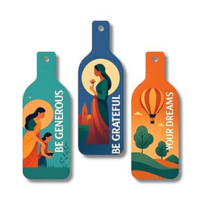 KaaHego Generous Be Grateful Your Dreams Wooden Wall Hanging for Home Decor | Decoration Items for Livingroom | Modern Artwork Item for Office | Decorative Mdf Wall Hanger Artwork (Set of 3)