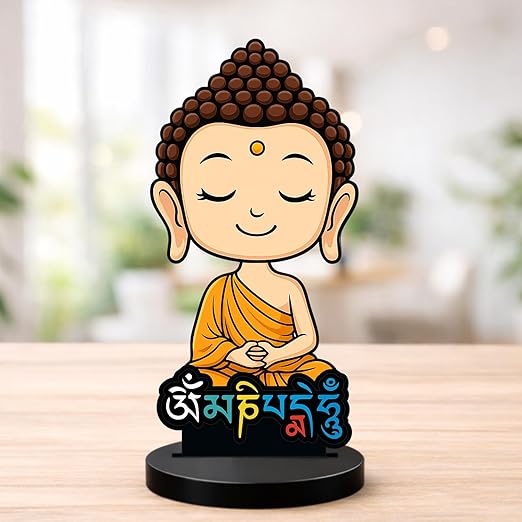 KaaHegoWooden Funny Quotes Table Decoration Showpiece for Office Desk & Home Decor | Engineered Wood Modern Art Stand | Living Room Center Table Decorative Gift Item